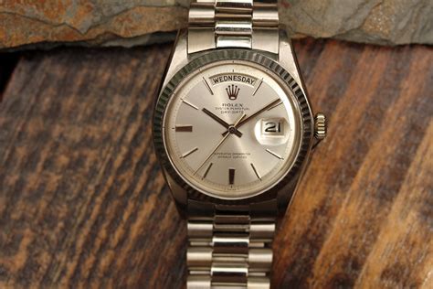 doorstop dial rolex|1966 Rolex Day Date 1803 18K White Gold President Doorstop .